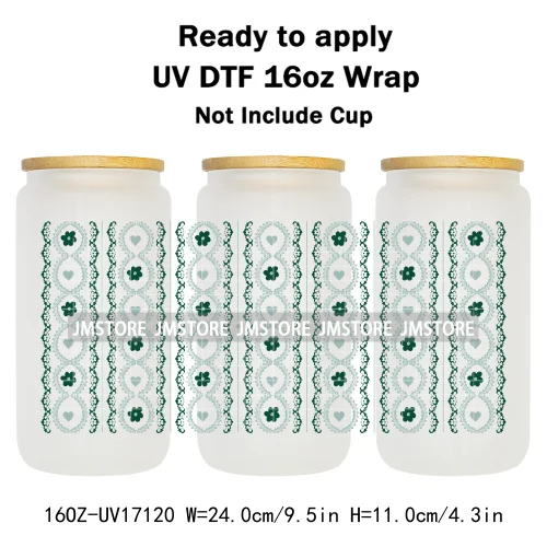 Coquette Bow Fall Autumn Pumpkins 16OZ UV DTF Cup Wraps Ready To Apply Waterproof Transfer Stickers For Libbey Glass Can Tumbler
