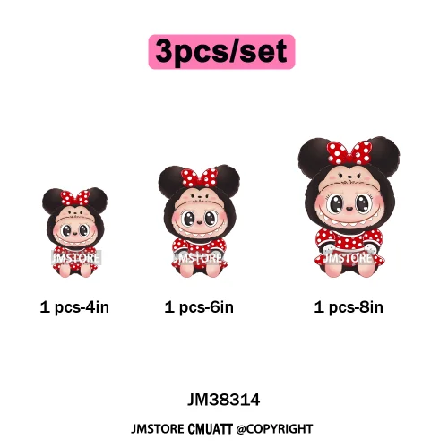 Cute Cartoon Toy Dolls Monster Costume Character Kids Printed Iron on DTF Washable Transfer Stickers Ready to Press for Clothing