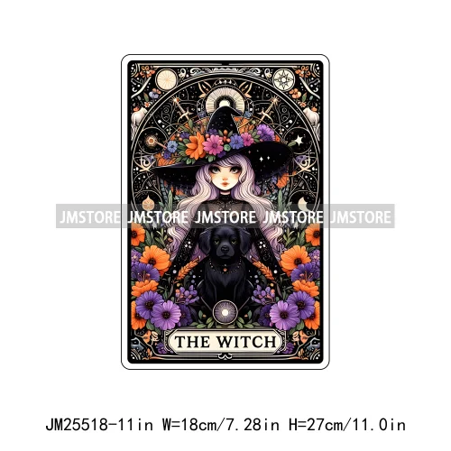 Skeleton La Maestra Chingona Smoke Women Lovers Tarot Card Printing DTF Iron On Transfer Stickers Ready To Press For Clothes Bag