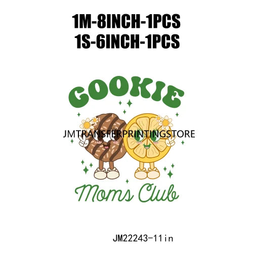 Funny In My Girl Mom Scout Cookie Era Print Logo Cookie Moms Girls Club Iron On DTF Transfer Stickers Ready To Press For Clothes