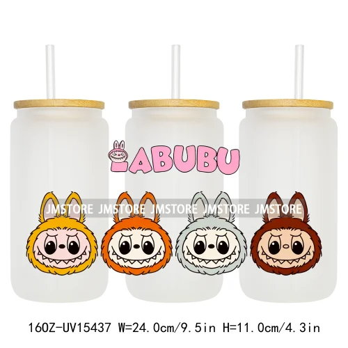 Anime Cartoon Dolls Character UV DTF Stickers Ready to Transfer Cup Wrap Custom Print DIY Craft For Libbey Glass Can Mug Tumbler