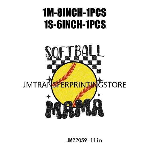 New Baseball Softball T-Ball Mama Sport Season Patches Logos That's My Boy DTF Transfer Stickers Ready To Press For Hoodies