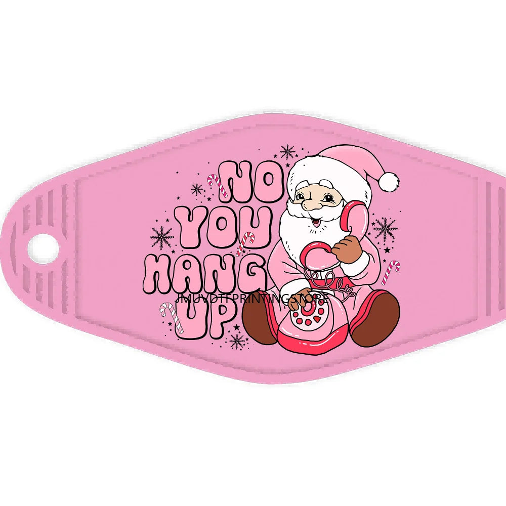 Christmas Mama Santa Claus High Quality WaterProof UV DTF Sticker For Motel Hotel Keychain ot Cocoa Season