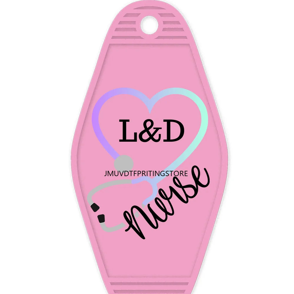 Nicu Nurse Respiratory Therapy High Quality WaterProof UV DTF Sticker For Motel Hotel Keychain Emergency Department