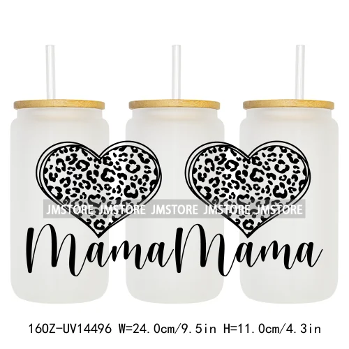 Girl Boy Mom Funny Quotes UV DTF Stickers Ready to Transfer Cup Wrap Custom Labels DIY Craft For Libbey Can Glass Tumblers Mugs