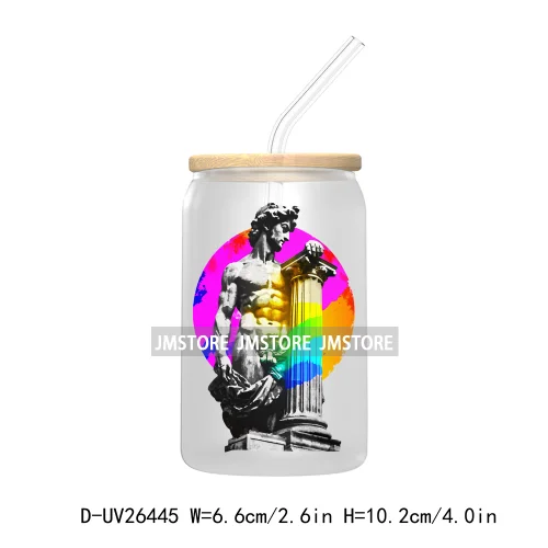 LGBT Quotes UV DTF Transfer Stickers Decals For Libbey Cold Cups Mugs Tumbler Waterproof DIY Custom Logo Labels Rainbow Pride