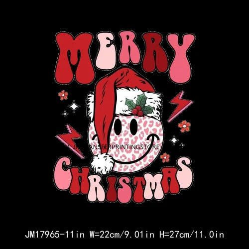 New Feliz Navidad Mi Donkey Conchas Latin Tis The Season Mexican Culture Christmas Cheerleader DTF Transfer Stickers For Clothes