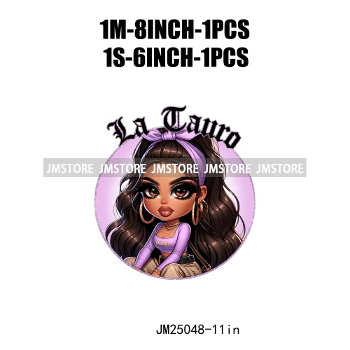 3d Custom Headband Hispanic Zodiac Girls Latina Constellation Lady DTF Iron On Transfers Stickers Ready To Press For T-shirts