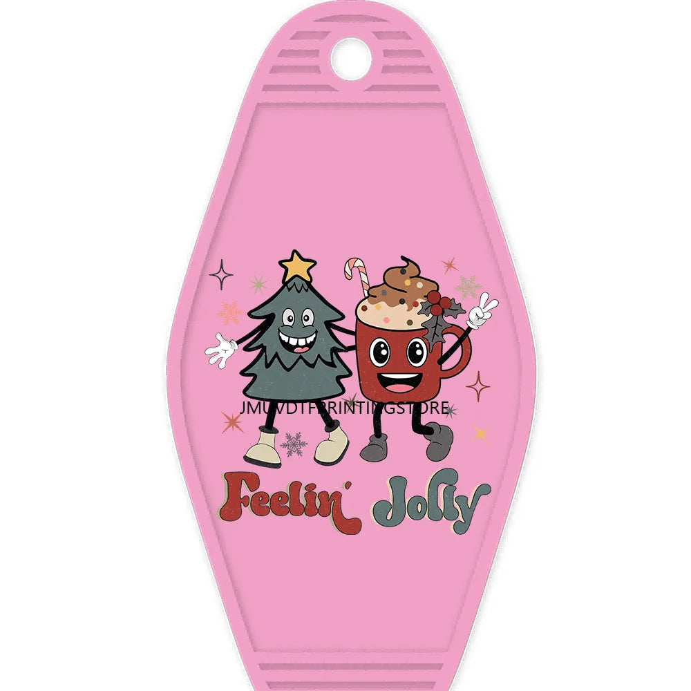 Ho Ho Ho Christmas Reindeer High Quality WaterProof UV DTF Sticker For Motel Hotel Keychain Ghost Dead Inside But It’s Christmas