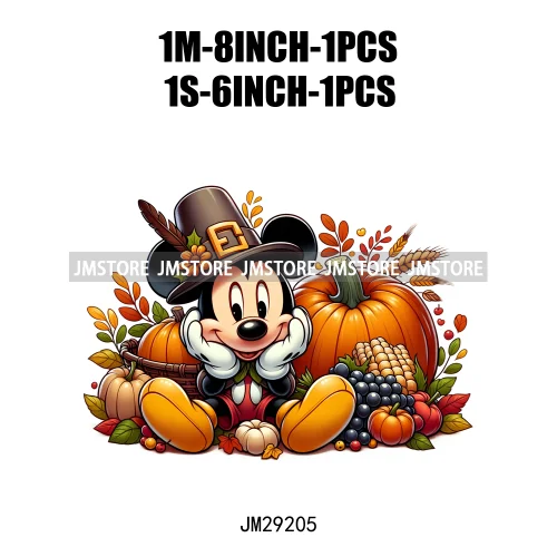 Cartoon Halloween Scary Cute Horror Characters Pumpkin Fall Vibes DTF Iron On Transfers Stickers Ready To Press For Clothing