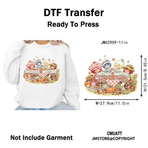 Cartoon Holiday Mouse Gingerbread Baking Christmas Tis The Season Iron on DTF Heat Transfers Stickers Ready to Press for Clothes