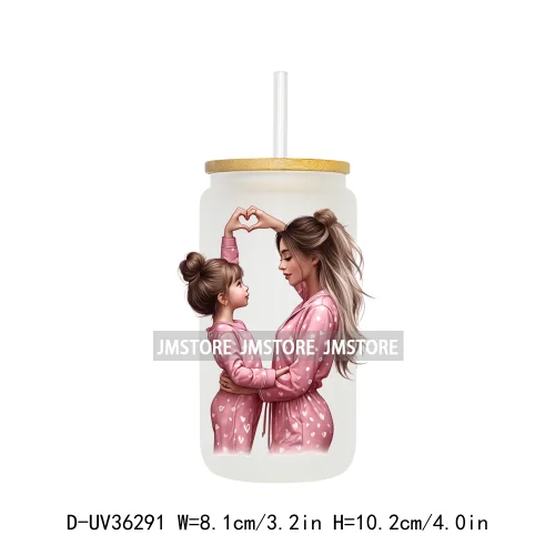 Mother And Daughter Mother's Day UV Sticker Decals For Libbey Cold Cups Mugs Tumbler Transfer Stickers Waterproof Custom Logo