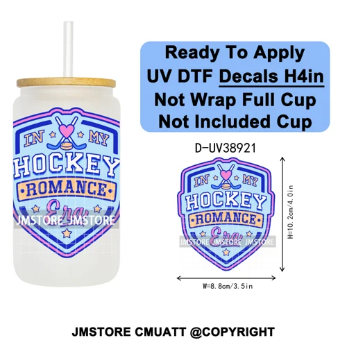 Fantasy Book Lover Gifts Positive Quotes UV DTF Decals Ready To Apply Waterproof Transfer Stickers For 16OZ Libbey Glass Can Cup
