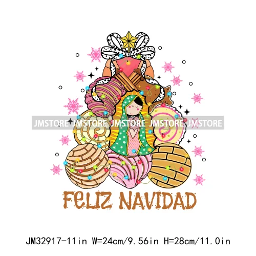 Mexican Christmas Vibes Tis The Season Feliz Navidad Calories No Cuentan Iron On DTF Transfer Sticker Ready To Press For Hoodies