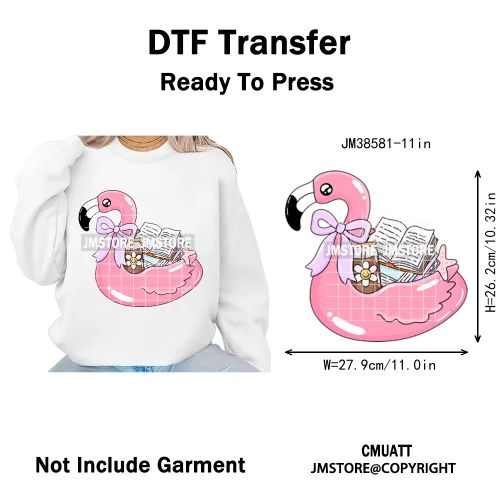 Funny Book Lover Club Inspirational Sayings Reading Coffee Iron on DTF Washable Transfers Stickers Ready to Press for Clothing