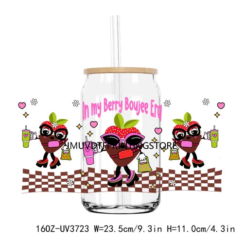 MAMA Sunflower And Butterfly UV DTF Sticker For 16OZ Libbey Glass Cup Can Wrap Transfer Sticker Custom DIY Logo Mothers Day