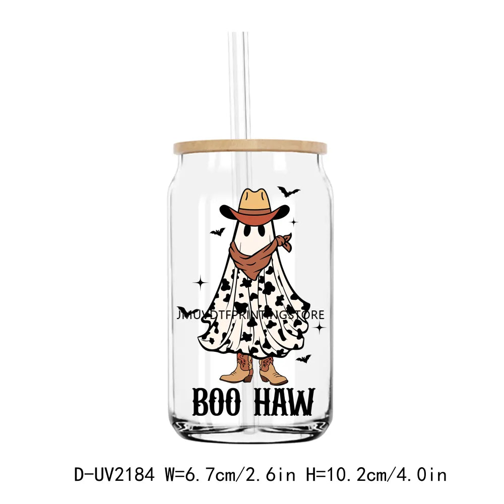 Howdy Pumpkin Boo Haw Halloween Momster UV DTF Transfers Stickers Decals For Libbey Cold Cups Mugs Tumbler Waterproof DIY Craft