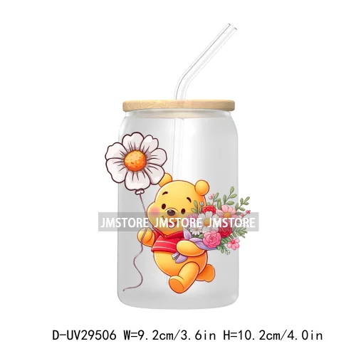 Cute Cartoon Baby Girls Kids Characters UV DTF Transfer Stickers Decals For Libbey Cold Cups Mugs Tumbler Princess Mouse Friends