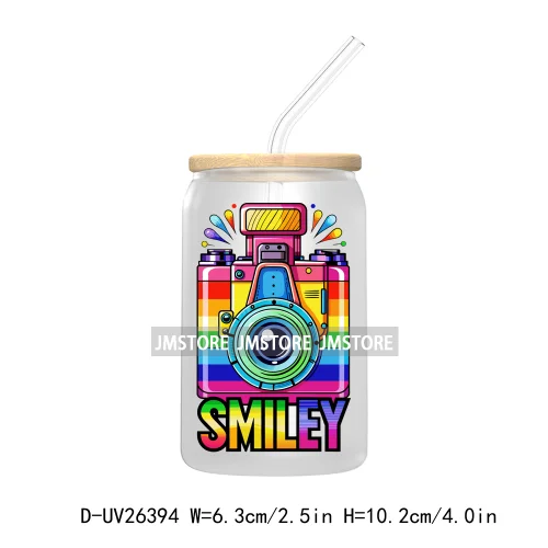 Pride Love Rainbow Heart UV DTF Transfer Stickers Decals For Libbey Cold Cups Mugs Durable Waterproof Custom Logo Label Best Gay