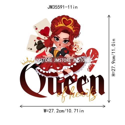 Colorful In My Era Wicked Cartoon Princess Evil Queen Washable Iron on DTF Transfers Stickers Diy Ready to Press for Sweatshirts