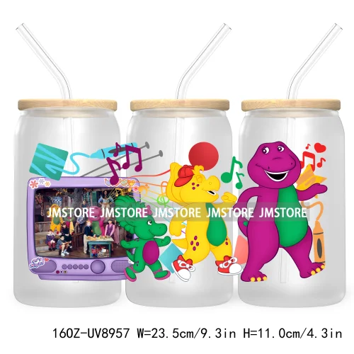 Cartoon Movie Characters UV DTF Stickers For 16OZ Libbey Glass Cup Can Wrap Transfer Printing Custom Logo Labels Best Friends