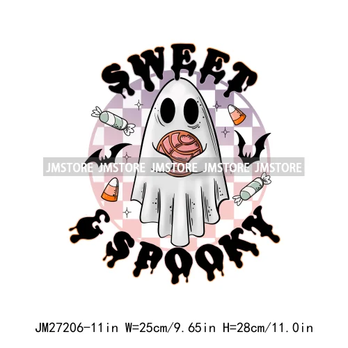 Spanish Espooky Vibes Latina Pantasmas Mexican Halloween Conchas Cucuys Aqui Espantan DTF Iron On Transfers Stickers For Hoodies