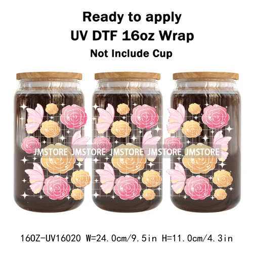 Fall Pumpkin Bow Autumn Girly UV DTF Stickers Ready To Transfer Cup Wrap Custom Labels DIY Craft For Libbey Can Glass Tumblers