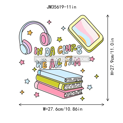 Smells Like Dark Romance Book Club Bookish Positive Quotes Iron on DTF Washable Transfers Stickers Ready to Press for Clothing