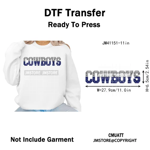 Faux Glitter Leopard Game Day American Football Sport Coquette Iron on Washable DTF Transfer Stickers Ready to Press for Clothes
