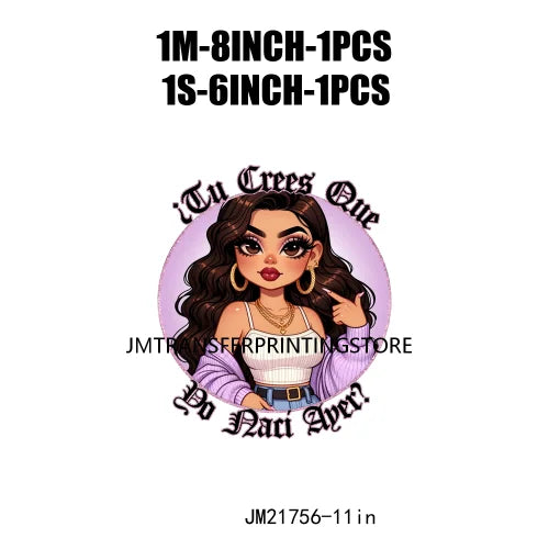 Latina Mexican Chingona Chicana Mom Sayings Hay Comida En La Cas Porque Soy Tu Madre Y Punto DTF Transfer Stickers For Hoodies