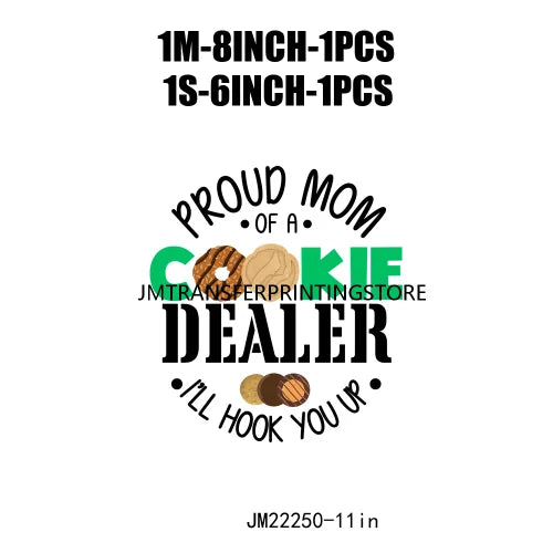 Funny In My Girl Mom Scout Cookie Era Print Logo Cookie Moms Girls Club Iron On DTF Transfer Stickers Ready To Press For Clothes