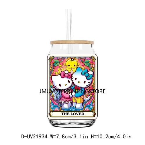 Popular Cartoon Sport Cat Play Baseball UV DTF Transfers Stickers Decals For Libbey Cold Cups Mugs Tumbler Waterproof DIY Craft