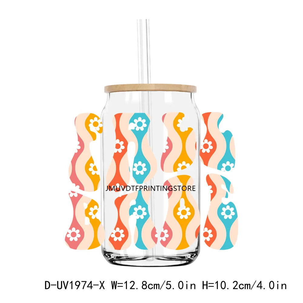 Feelin Pumpkin Spicy Autumn Vibes UV DTF Transfers Stickers Decals For Libbey Cold Cups Mugs Tumbler Waterproof DIY Craft