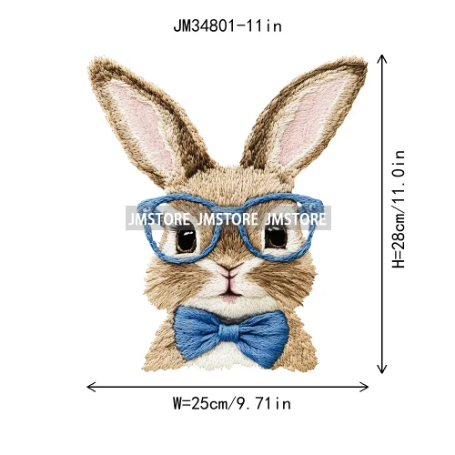 Cute Blowing Bubble Bunny Coquette Preppy Easter Eggs Carrot Iron On DTF Heat Transfer Stickers Ready To Press For T-shirts Bags