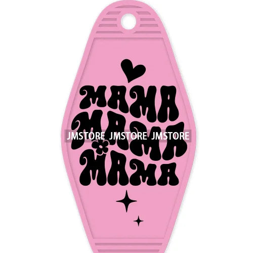 Mama Needs Coffee Mom Life High Quality WaterProof UV DTF Sticker For Motel Hotel Keychain Mother's Day