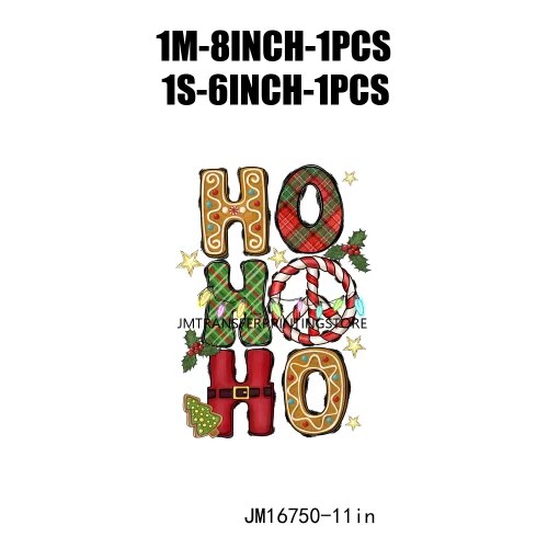 Hot Cocoa And Christmas Movie Cold Peel Decals Ho Ho Ho Cozy Tis The Season Snack Christmas DTF Transfer Stickers For Tshirts