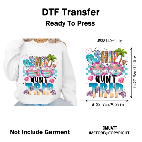 Funny Bruh We Out Teachers School Summer Drink Waves Camping Vibes Iron on DTF Heat Transfer Stickers Ready to Press for Clothes