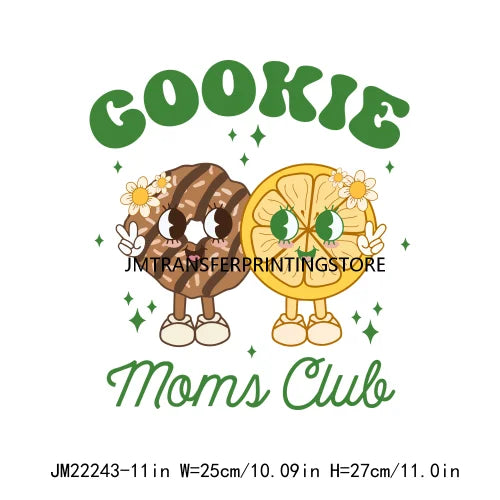 Funny In My Girl Mom Scout Cookie Era Print Logo Cookie Moms Girls Club Iron On DTF Transfer Stickers Ready To Press For Clothes