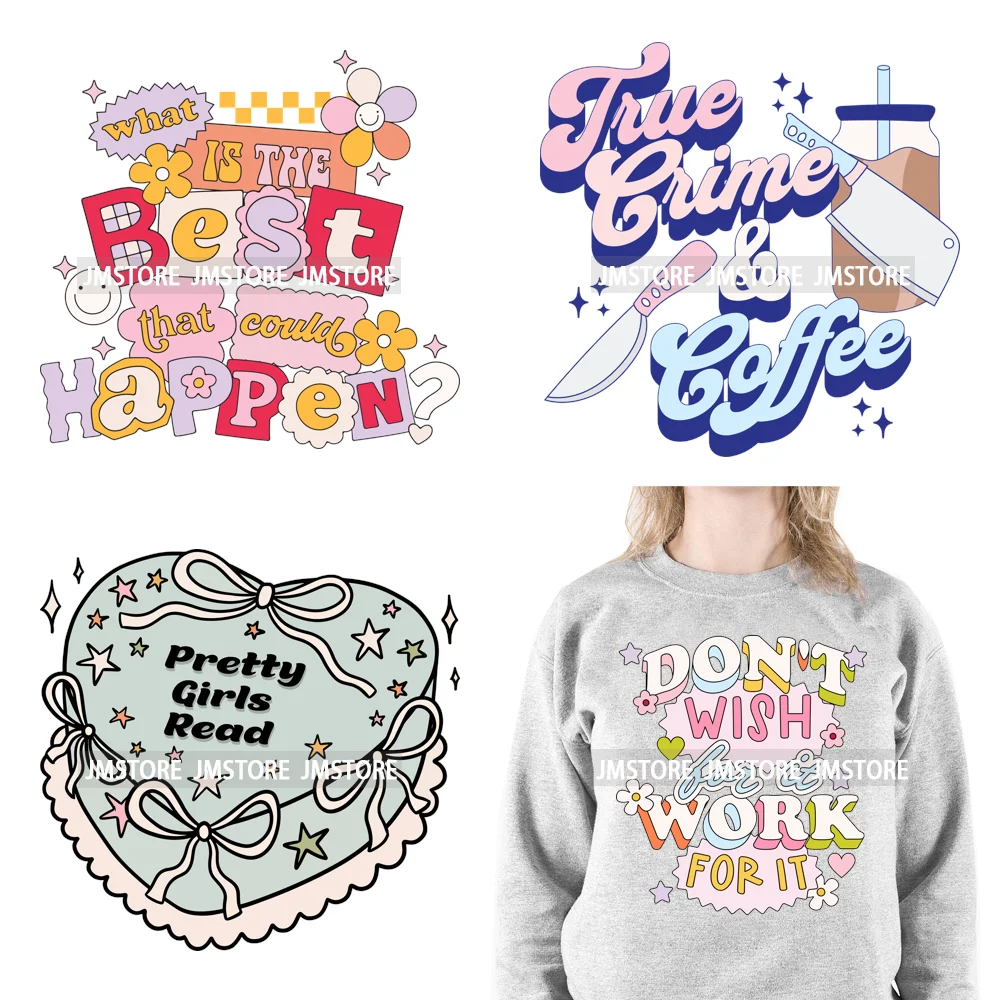 Funny Mental Health Good Vibes Best That Culd Happen Inspirational Positive Quotes Iron On DTF Transfers Stickers  For Clothing