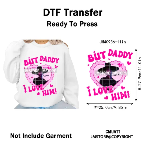 Cartoon Girl Dinner Kpop Merch Idol Band Group Music Movie Iron on DTF Washable Transfers Stickers Ready to Press for Textile