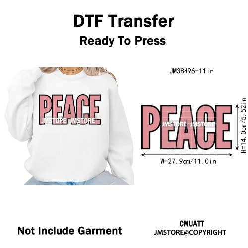 Inspirational God Faith Quotes Good Vibes Blessed Logos Iron on DTF Washable Transfers Stickers Ready to Press for T-shirts Bags