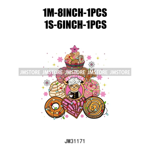 Funny Tis The Season Mexican Chocolate Pink Christmas Pan Dulce Spanish Iron On DTF Transfer Stickers Ready To Press For Clothes