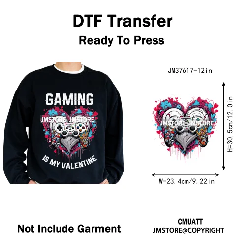 12in Old School Rap Hip Hop Music King Gaming Urban Vibes Graffiti Iron on DTF Heat Transfer Stickers Ready to Press for T-shirt