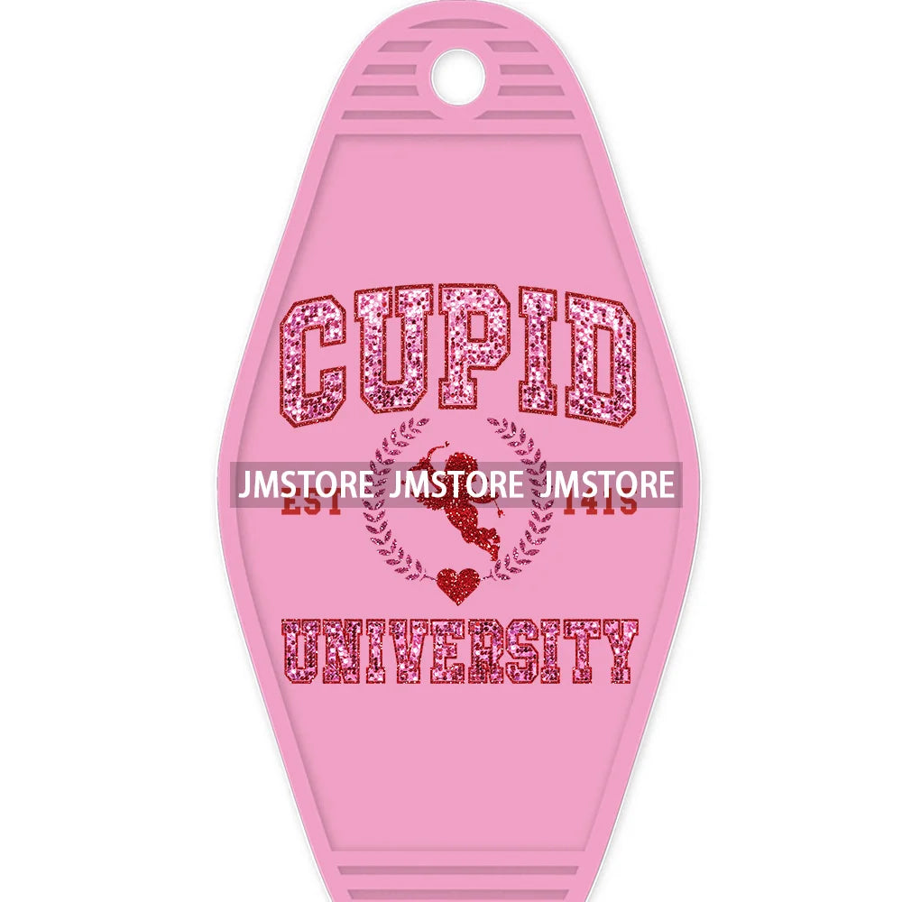 Cupid Find Me A Cowboy Valentine's Day High Quality WaterProof UV DTF Sticker For Motel Hotel Keychain Christian Inspiration