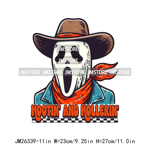 Funny Halloween Ghost Boogie Trick Or Treat Stay Spooky Printing Design DTF Iron On Transfer Stickers Ready To Press For Clothes