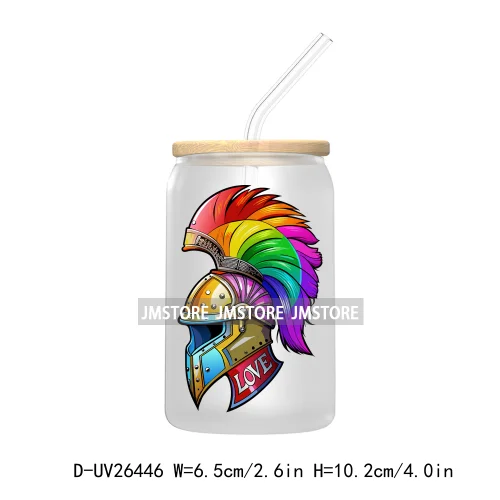 LGBT Quotes UV DTF Transfer Stickers Decals For Libbey Cold Cups Mugs Tumbler Waterproof DIY Custom Logo Labels Rainbow Pride