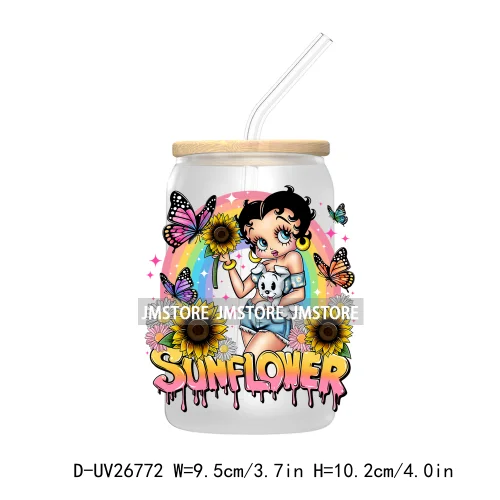 Horror Movies Ice Cream Cartoon Characters UV DTF Transfers Stickers Decals For Libbey Cold Cups Mugs Tumbler Waterproof Logo