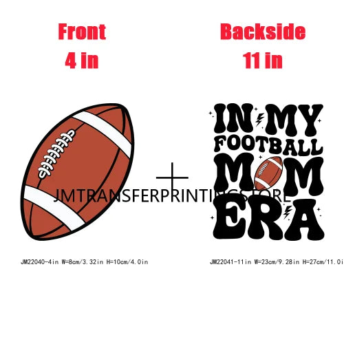 In My Ball Sport Mom Era Mother's Day Faux Glitter Dalmatian Lightning Bolt Soccer Mama DTF Transfer Stickers For Clothing