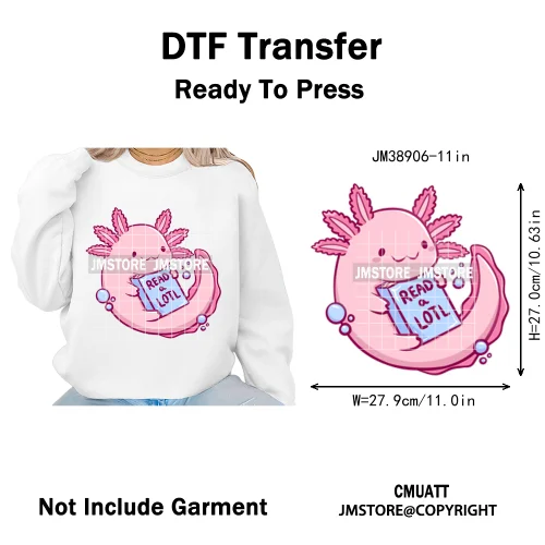Funny Bookish Romance Reader Book Lovers Motivational Quotes Iron on DTF Washable Transfers Stickers Ready to Press for T-shirts