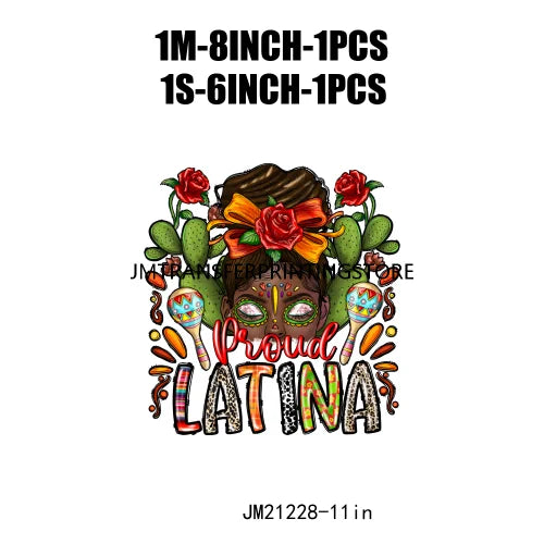 Colorful Mexican Pinata Latina Cinco De Mayo Festival Logos Iron On Fiesta Tacos Tequila DTF Transfer Stickers For Clothing